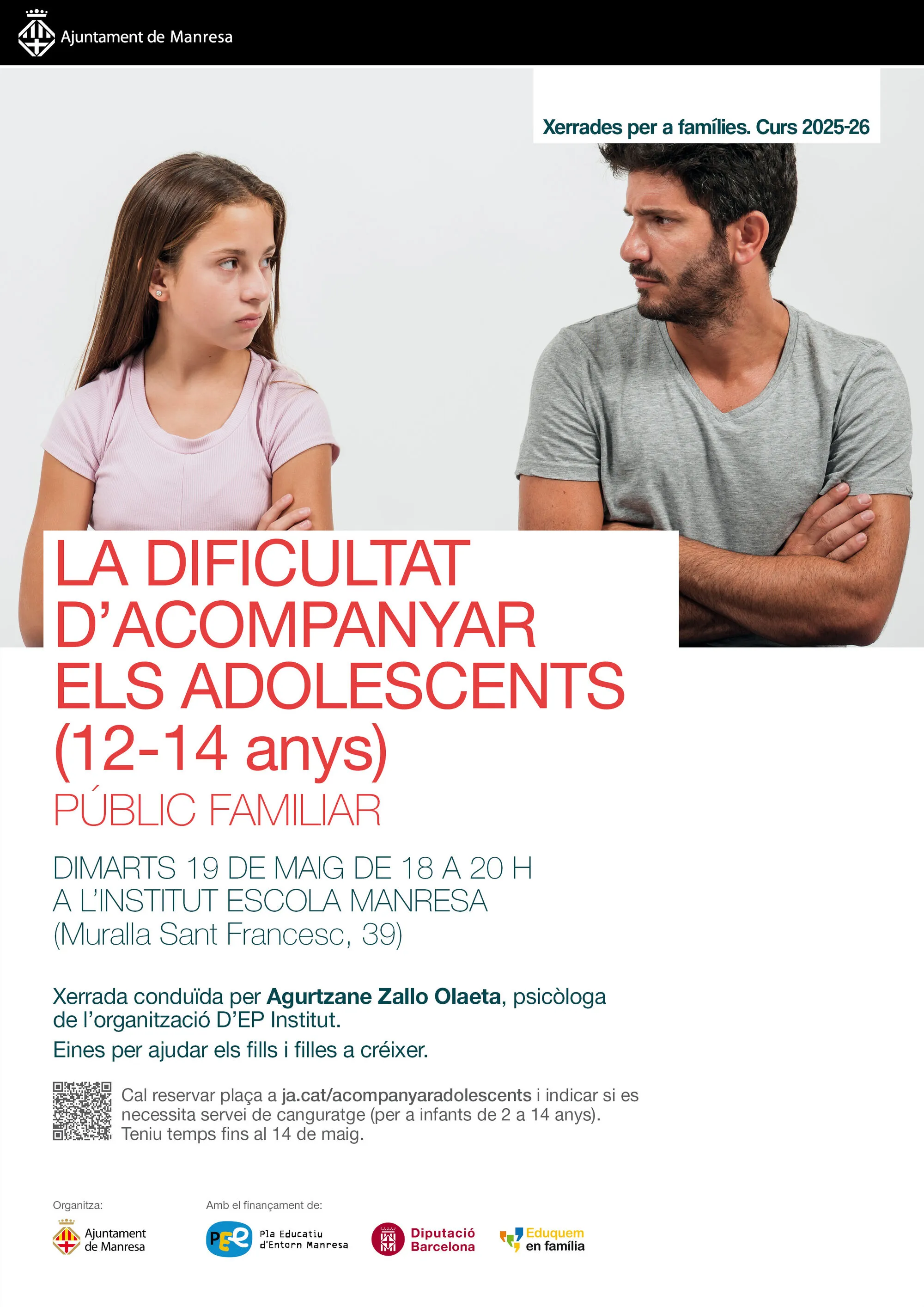 Xerrada: La dificultat d'acompanyar els adolescents
